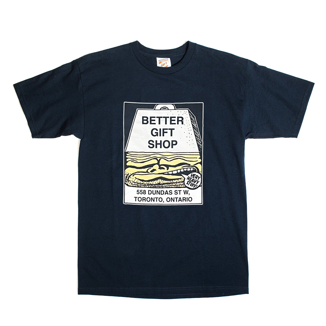 Better™ Gift Shop -  “Very Heavy Stuff” Navy S/S T-Shirt