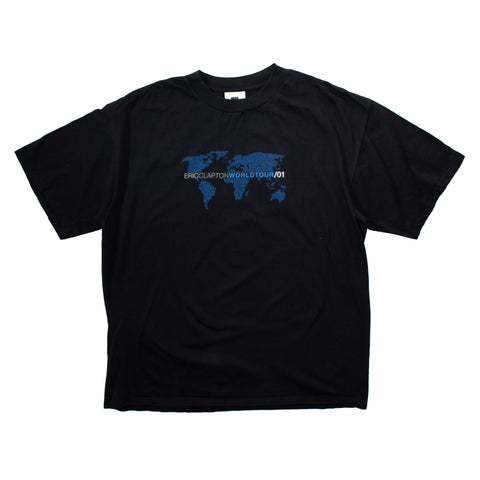 Vintage - "Eric Clapton World Tour '01" Black S/S T-Shirt