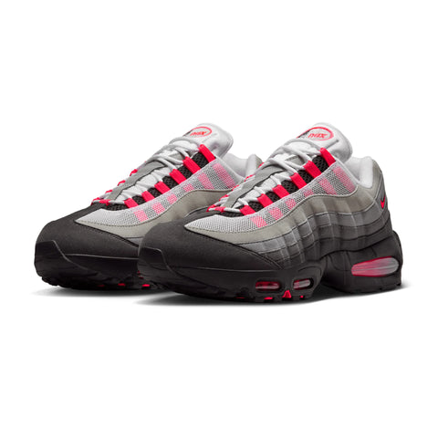 Nike - Air Max 95 Big Bubble "BLACK/SOLAR RED-MEDIUM ASH-DK PEWTER"
