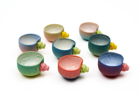 Satoshi Miyashita "Punch Pottery" Ceramic Sake Vessel