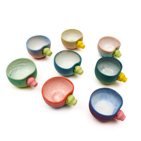 Satoshi Miyashita "Punch Pottery" Ceramic Sake Vessel