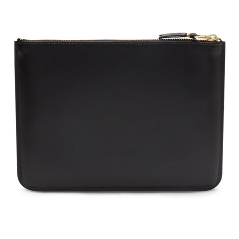 Comme des Garçons Wallets - "Outside Pocket Zip Pouch " Black Wallet