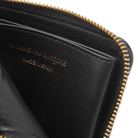 Comme des Garçons Wallets - "Classic Leather Outside Pocket" Black Wallet