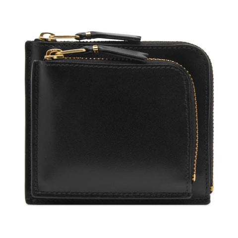 Comme des Garçons Wallets - "Classic Leather Outside Pocket" Black Wallet