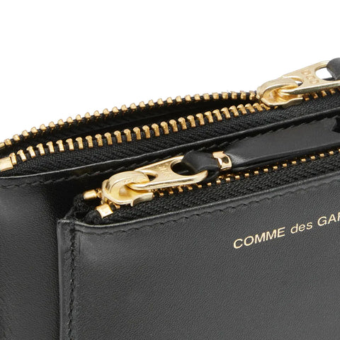 Comme des Garçons Wallets - "Outside Pocket Zip Pouch" Black Wallet