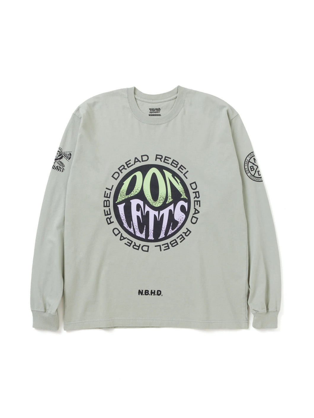 Neighborhood x Rebel Dread Hardware - Sage Green Long Sleeve T-Shirt