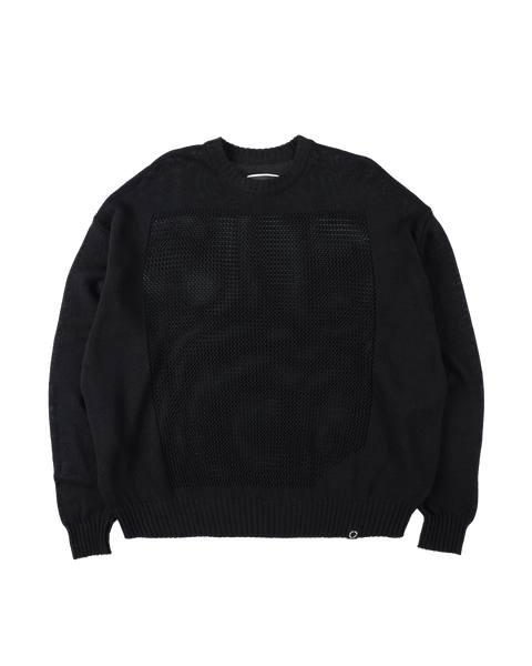 PHINGERIN - "Window Web" Black Sweater