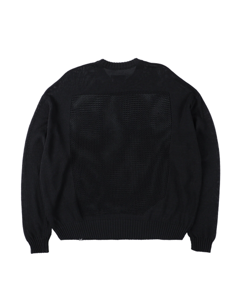 PHINGERIN - "Window Web" Black Sweater