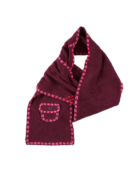 PHINGERIN - "PG1" Burgundy Scarf