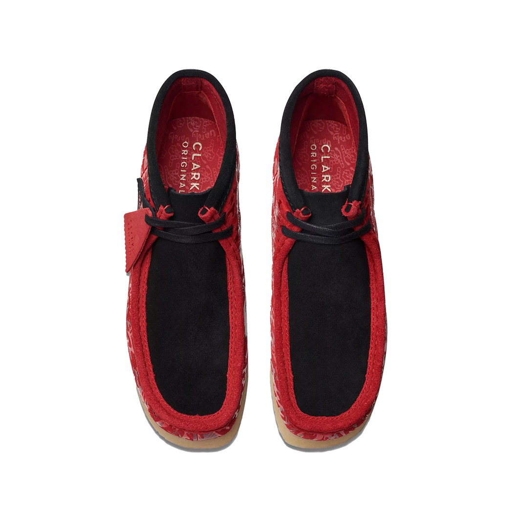 Red wallabees deals shoes