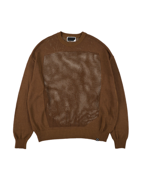 PHINGERIN - "Window Web" Sweater Brown