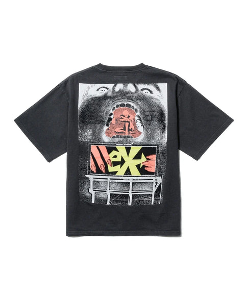 ECSTATIC RESEARCH - "UNLUCKY IN LOVE" T-SHIRT" Charcoal