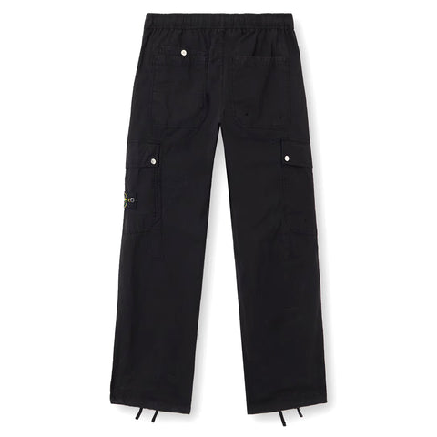 Stone Island - "Mil-Spec Stretch Ripstop-TC" Black Cargo Pant