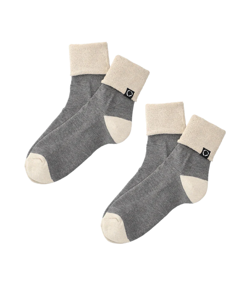 PHINGERIN - "SOCKS!" Black / Gray Organic 2-Pack Socks