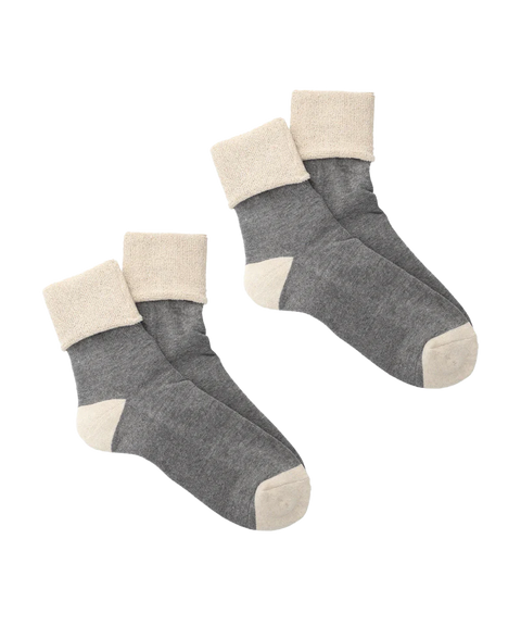 PHINGERIN - "SOCKS!" Black / Gray Organic 2-Pack Socks