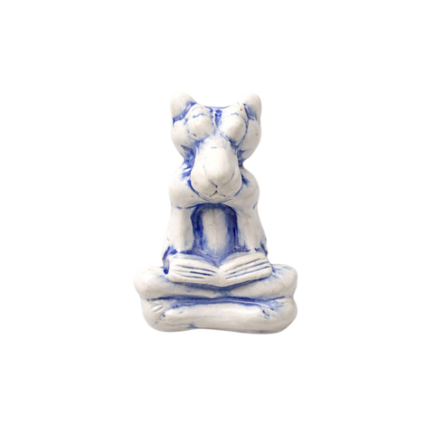 Den Souvenir - "Bootleg Pink Panther" White/Cobalt Palo Santo Holder