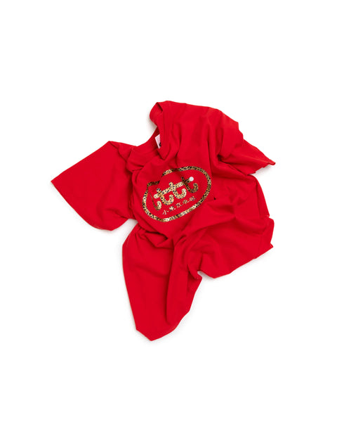 Poche Studio - LTTT - "COTTON CLUB" Tee Red Leopard