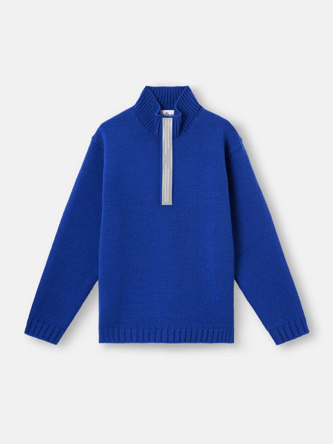 Stone Island Marina - Pure Wool_Stone Island Marina Half-Zip Sweater