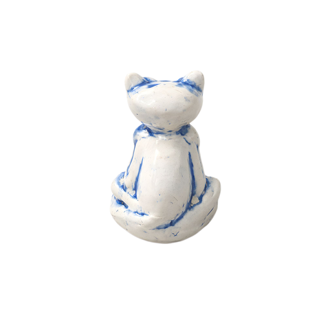 Den Souvenir - "Bootleg Pink Panther" White/Cobalt Palo Santo Holder