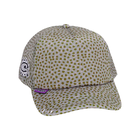 Always Do What You Should Do - "Coral Pattern" Green Trucker Cap