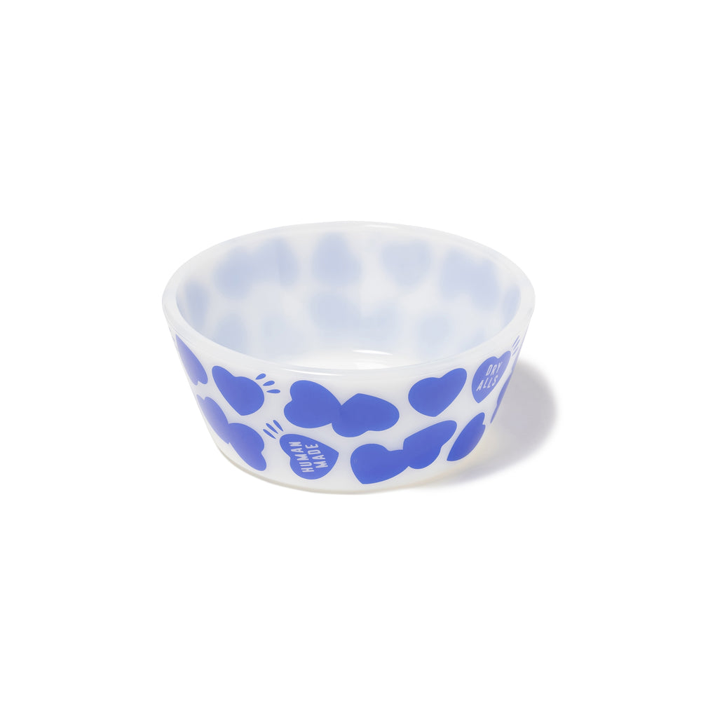 HEART PATTERN BOWL ヒューマンメイド　ミルクガラスボウル Human Made - Blue Heart Pattern Bowl – Better™ Gift Shop
