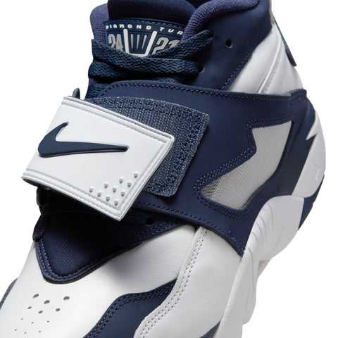 Nike Air Diamond Turf White/College Navy-Metallic Silver