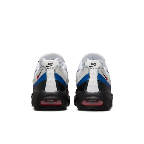 Nike - "Air Max 95 Premium" White/University Red-Blue Jay-Black