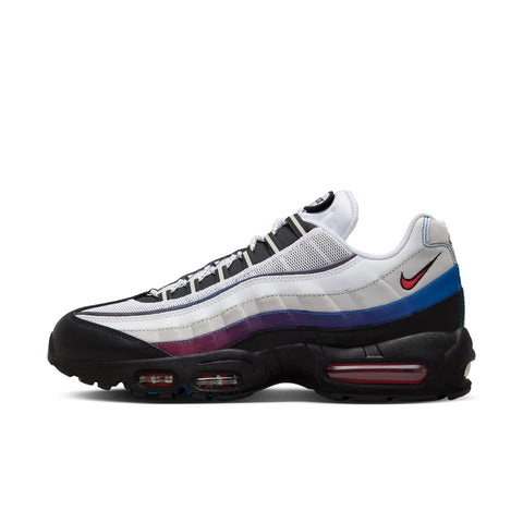 Nike - "Air Max 95 Premium" White/University Red-Blue Jay-Black