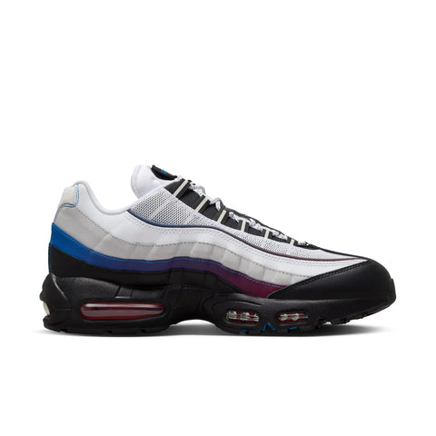 Nike - "Air Max 95 Premium" White/University Red-Blue Jay-Black