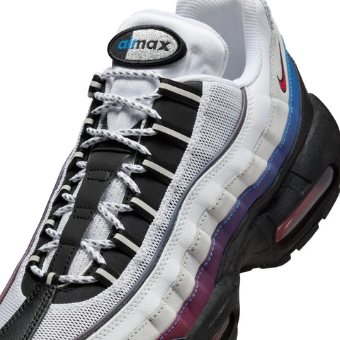 Nike - "Air Max 95 Premium" White/University Red-Blue Jay-Black
