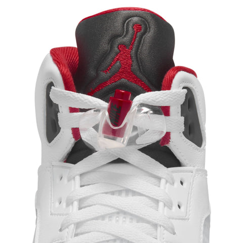 Air Jordan 5 Retro "White/Fire Red-Black"