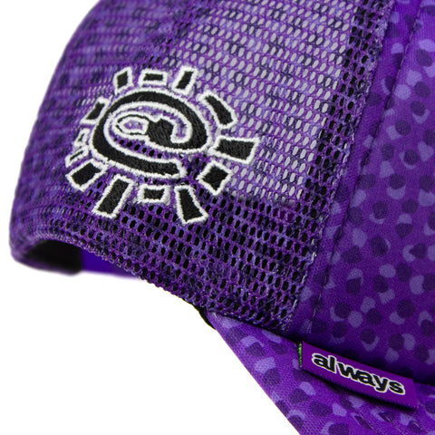 Always Do What You Should Do - "Coral Pattern" Purple Trucker Cap