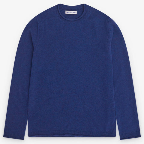 Comme des Garçons Shirt - Blue "Men's Rolled" Hem Sweater