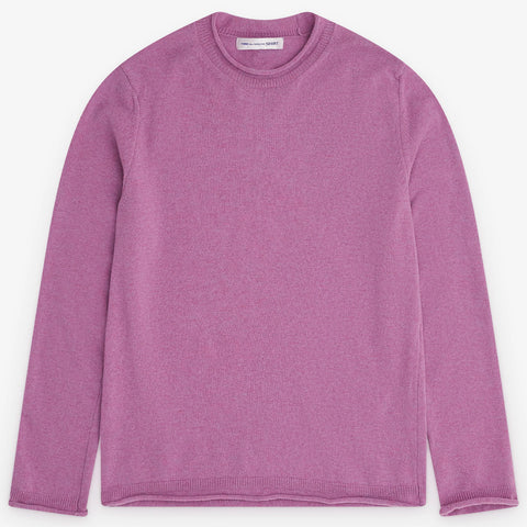 Comme des Garçons Shirt - Purple "Men's Rolled" Hem Sweater