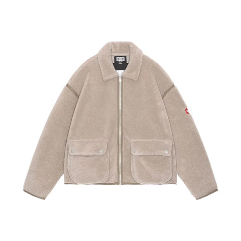 CAV EMPT - "Khaki" Collared Boa Zip Up