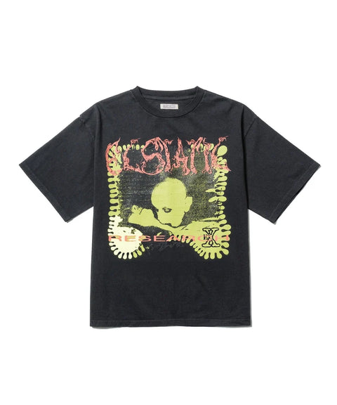 ECSTATIC RESEARCH - "UNLUCKY IN LOVE" T-SHIRT" Charcoal