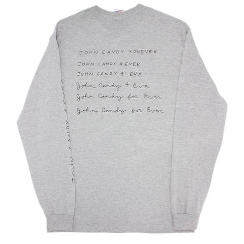 Better™ Gift Shop / John Candy Estate® - "John Candy 4eva" Grey L/S T-Shirt