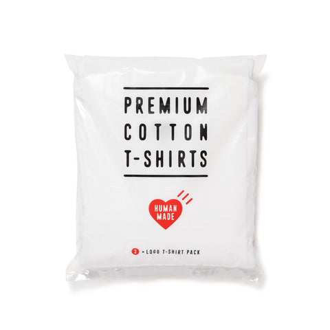 Human Made - "3-Pack" White T-Shirt Set