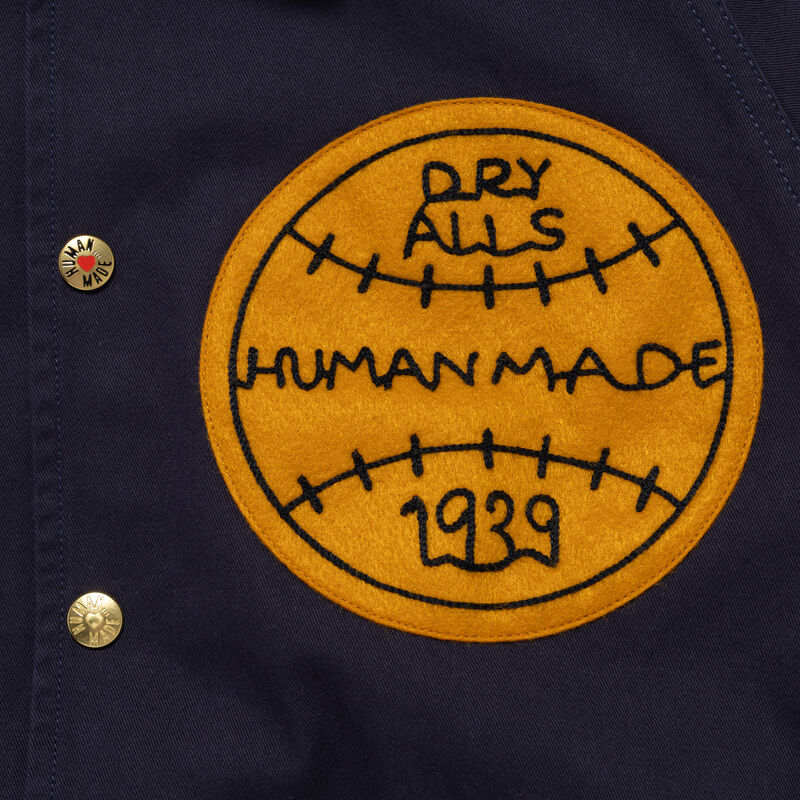 Human Made - Navy BASEBALL JACKET – Better™ Gift Shop
