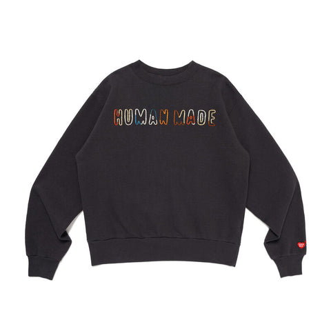 Human Made - "EMBROIDERED" SWEATSHIRT Black