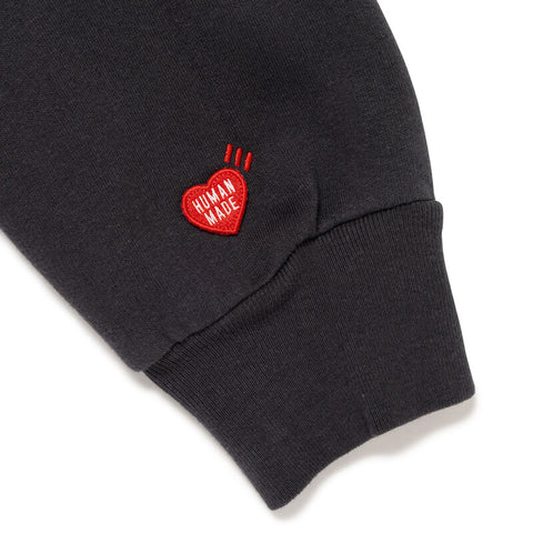 Human Made - "EMBROIDERED" SWEATSHIRT Black