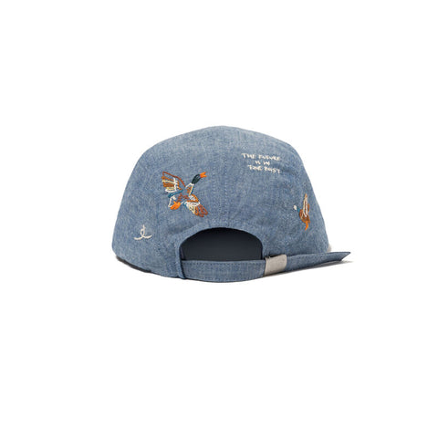 Human Made - 4PANEL CHAMBRAY CAP Blue