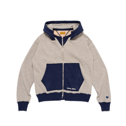 Human Made - GRAY ZIP-UP "AFTER" HOODIE