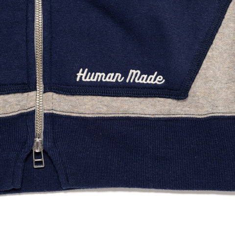Human Made - GRAY ZIP-UP "AFTER" HOODIE
