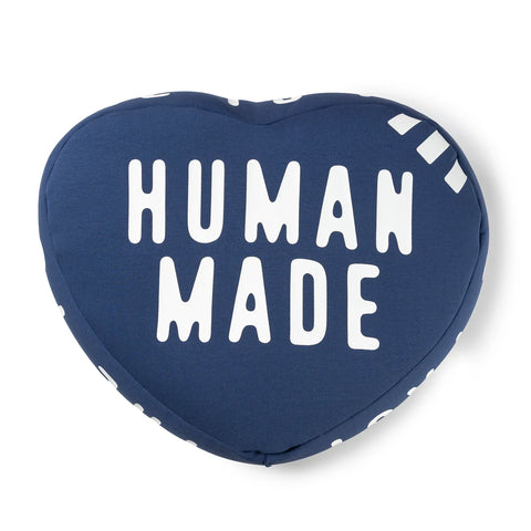 Human Made - "Heart" Navy Beads Cushion
