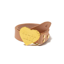 Human Made - "Heart" Gold Leather Belt