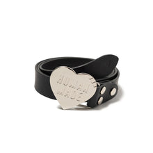 Human Made - "Heart" Silver Leather Belt