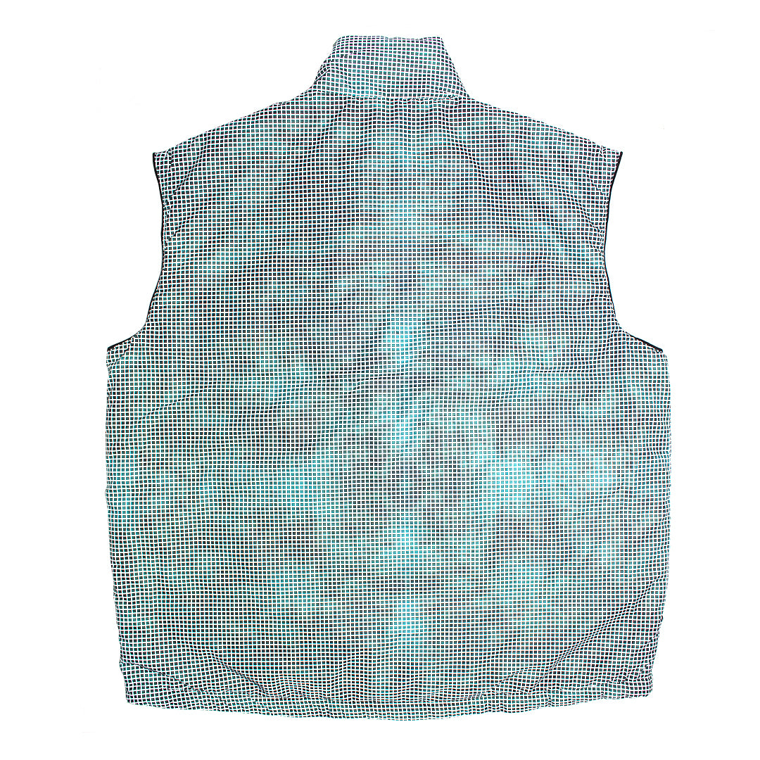 SUPPLY TOKYO Nylon Puffer Vest L ベスト Better™ Gift Shop/Supply Tokyo - Reflective Grid Multi Color 