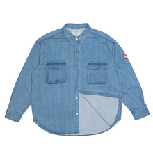 CAV EMPT - "Bleached Denim Big" Indigo L/S Button-up Shirt