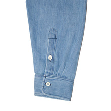 CAV EMPT - "Bleached Denim Big" Indigo L/S Button-up Shirt